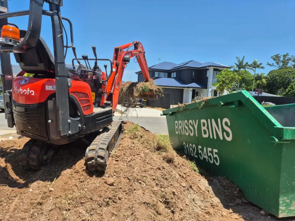 excavation skip bin site clearing brisbane