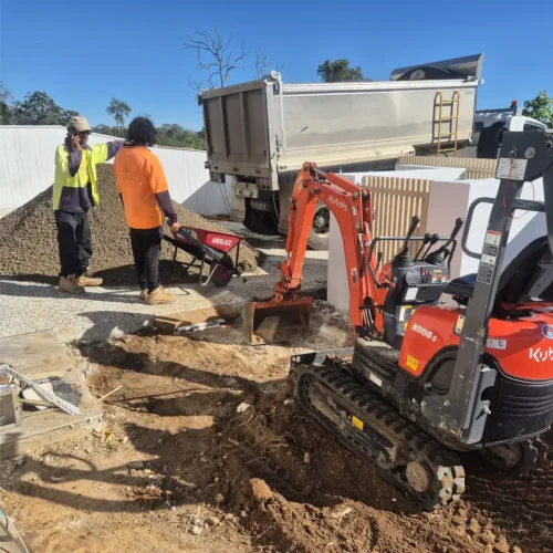 ground levelling Brisbane backyard